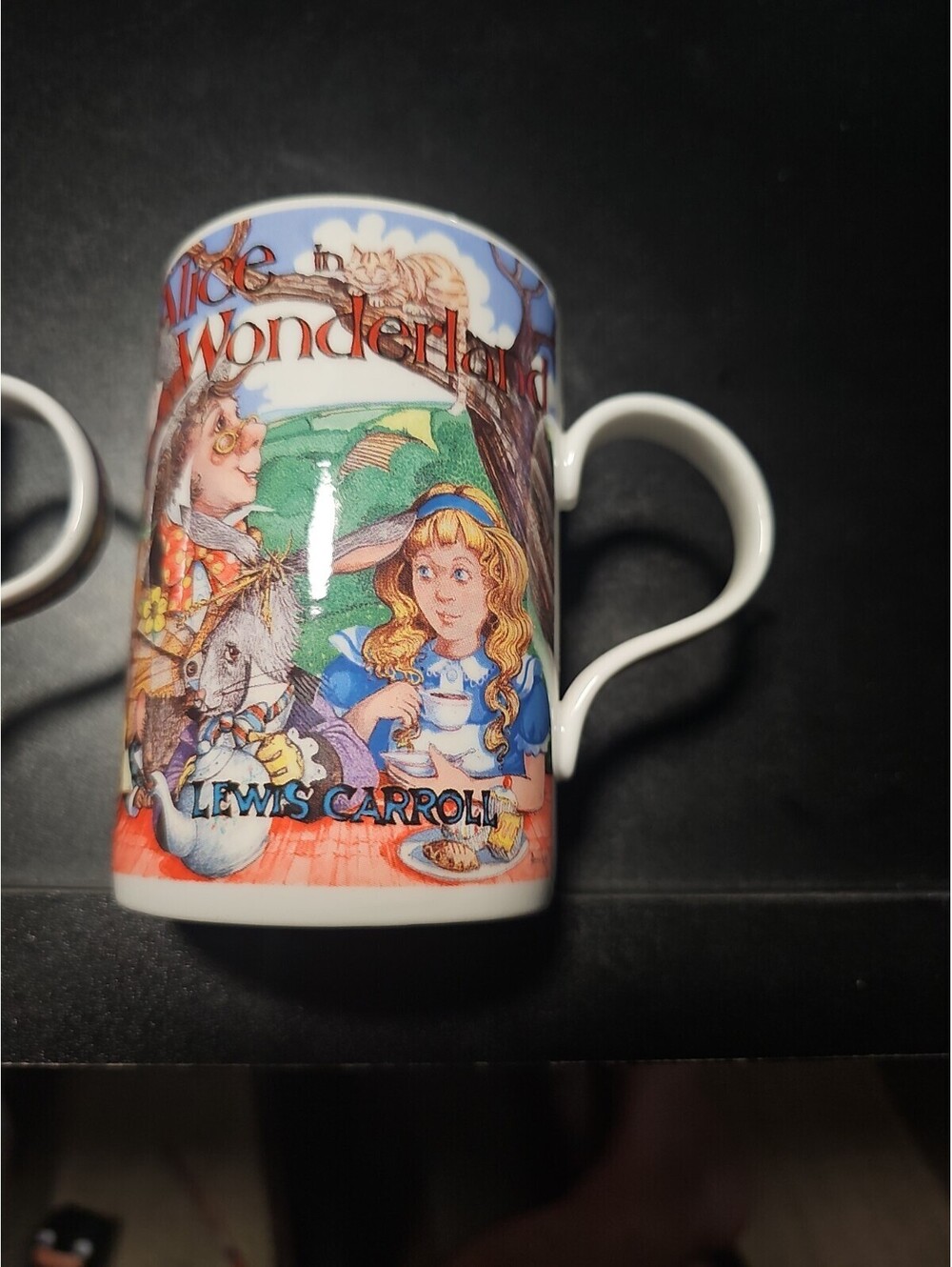 James Sadler Classic Stories Alice in Wonderland Mug-Bone China Gold Trim [COPY]